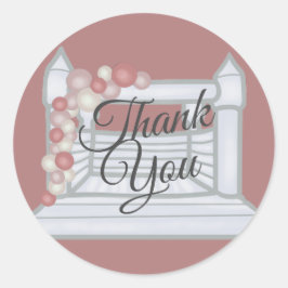 Adesivo Redondo Boho Jump Trampoline