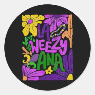 Adesivo Redondo Boho La Weezy Ana Mardi Gras Coquette Arco Louisia