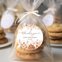 Boho Little Pumpkin Cai Flores Selvagens Obrigado