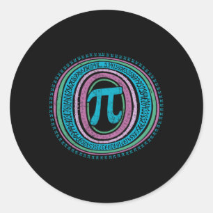 Adesivo Redondo Boho Pi Dia 3.14 Geek Matemático 2