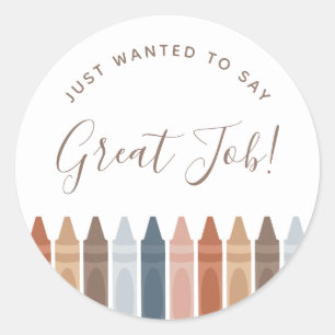 Adesivo Redondo Boho Teacher Classic Round Sticker