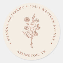 Boho Terracota Elegante Minimalista | Endereço de 