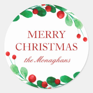 Adesivo Redondo Boias Frescas Personalizadas para Presentes de Nat