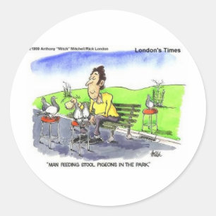 Adesivo Redondo Boinas de Stool Ofertas Engraçadas Camisetas e Col