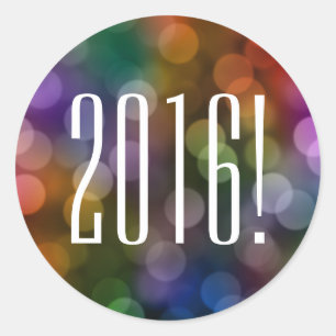 Adesivo Redondo Bokeh 2016