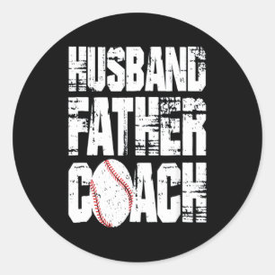 Adesivo Redondo Bola base   Marido Padre Coach
