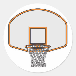 Adesivo Redondo bola de basquete