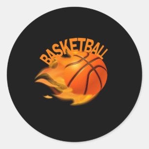 Adesivo Redondo Bola de Basquete 2