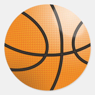 Adesivo Redondo Bola de Basquetebol
