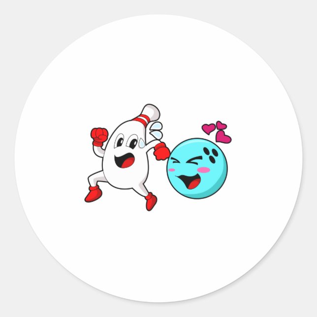 Adesivo Redondo Bola de boliche boliche (Frente)