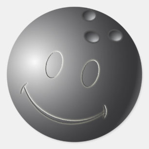 ADESIVO REDONDO BOLA DE BOLICHE DA CARA