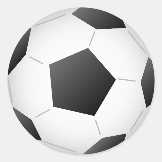 Adesivo Redondo Bola de futebol (Frente)