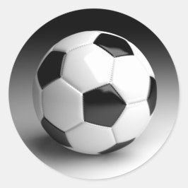 Adesivo Redondo Bola de Futebol Bola de Futebol Personalizada Ades