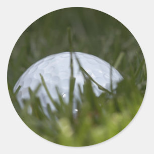Adesivo Redondo bola de golfe escondida