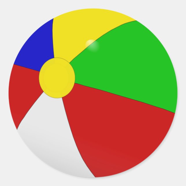 ADESIVO REDONDO BOLA DE PRAIA (Frente)