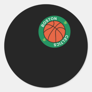 Adesivo Redondo Bola Dedicada Ao Basquete De Boston Celtics Te