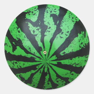 Adesivo Redondo Bola do futebol/futebol da melancia