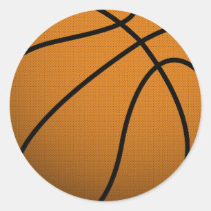 Adesivo Redondo Bola legal dos esportes B do basquetebol e do