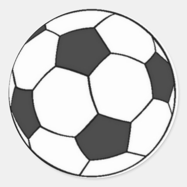 Adesivo Redondo Bola preta e Branca (Frente)