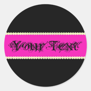 Adesivo Redondo Bold Satin Sticker