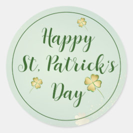 Adesivo Redondo Bold St. Patrick’s Day Invitation