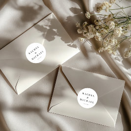 Adesivo Redondo Bold  White Wedding