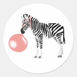 Adesivo Redondo Bolha de Bocha de Goma Zebra
