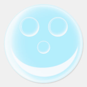 Adesivo Redondo Bolha de sorriso