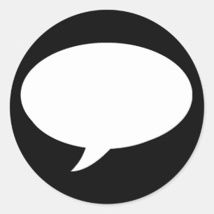 Adesivo Redondo Bolha do discurso