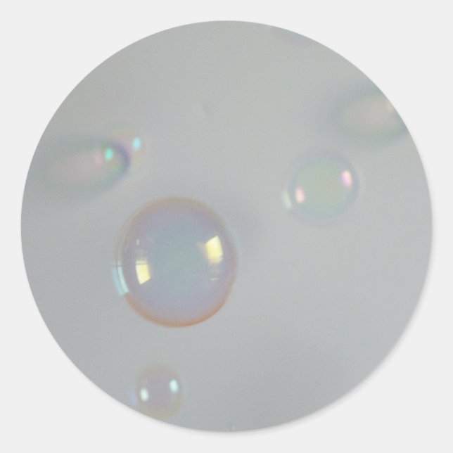 Adesivo Redondo Bolhas Coloridas (Frente)