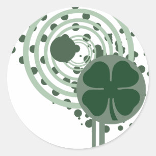 Adesivo Redondo bolhas shamrock hi-fi