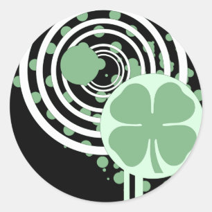 Adesivo Redondo bolhas shamrock hi-fi
