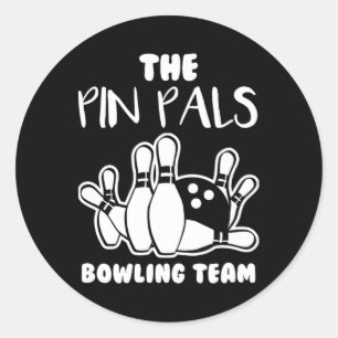Adesivo Redondo Boliche da Equipe de Pinos