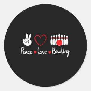 Adesivo Redondo Boliche de Amor pela Paz, Boliche