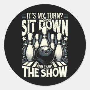 Adesivo Redondo Boliche de pinos de greve