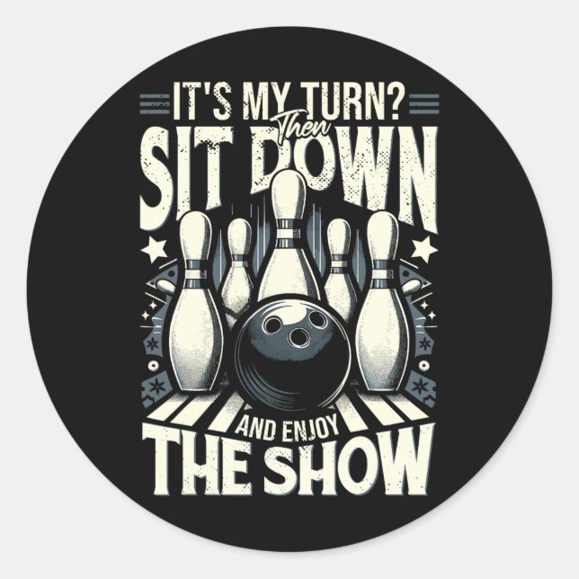 Adesivo Redondo Boliche de pinos de greve (Frente)