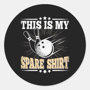 Adesivo Redondo Boliche Engraçada Sobre Bowler Esta É A Minha Sobr