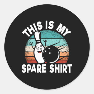 Adesivo Redondo Boliche Engraçada Sobre Bowler Esta É Minha Sobres