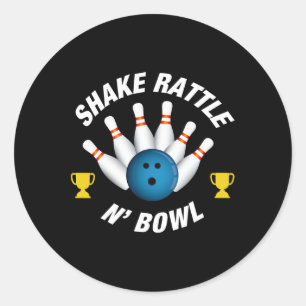 Adesivo Redondo Boliche Engraçada Toca Rattle N'Bowl