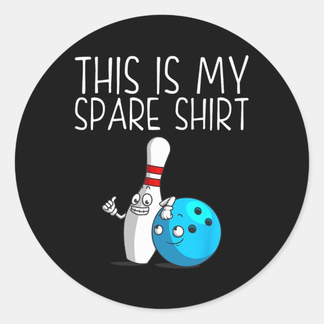 Adesivo Redondo Boliche Engraçado Presente Para Homens Mulheres Le (Frente)