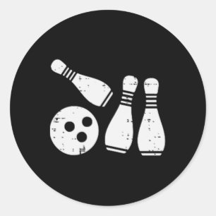 Adesivo Redondo Boliche Esportes de Bolso Equipe Mulheres Homens C