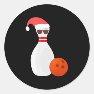 Adesivo Redondo Boliches de Natal Desportivas - Boliches Snowman