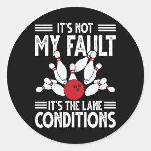 Adesivo Redondo Boliches Engraçadas Para Homens Boliches De Bowler