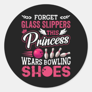 Adesivo Redondo Boliches Engraçadas Para Mulheres Meninas Crianças