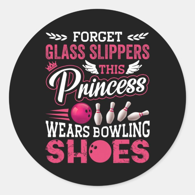 Adesivo Redondo Boliches Engraçadas Para Mulheres Meninas Crianças (Frente)