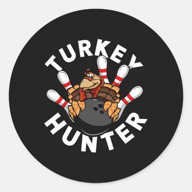 Adesivo Redondo Boliches Hunter Turquia (Frente)