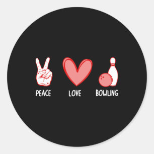 Adesivo Redondo Boliches legal Para Mulheres Bowler Alvo Esportes 
