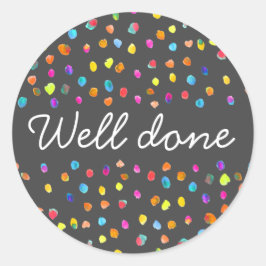 Adesivo Redondo Bolinhas bonitinho de boho pop bem feito