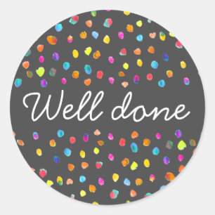 Adesivo Redondo Bolinhas bonitinho de boho pop bem feito