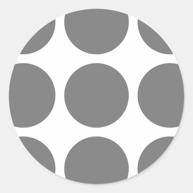 Adesivo Redondo Bolinhas grandes (Frente)